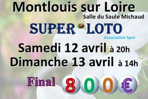 Super LOTO animé par Karine Animation samedi 12 avril Final 800€ et Bingo Américain Caddie de plus de 400€