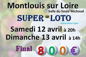 Super LOTO animé par Karine Animation dimanche 13 avril Final 800€ et Bingo Américain Caddie de plus de 400€