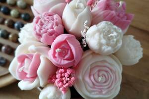 Retrouvez mes bouquets de bougies.