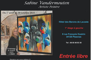 photo Sabine Vandermouten expose à l'Hôtel des Barons de Lacoste
