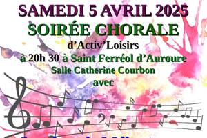 Soirée Chorale d'Activ'Loisirs
