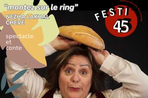photo festi'45 avec monter sur le ring par Nezha Lakhal chevé