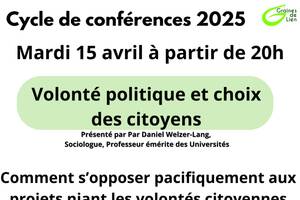 Conférence débat : Volonté politique et choix des citoyens