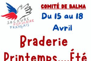 Braderie Printemps Eté Secours Populaire de Balma