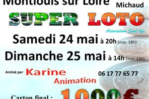 photo Méga LOTO animé par Karine Animation Samedi 24 mai (20h) Final 1000€