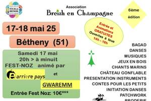 Fête de la Bretagne à Bétheny les 17&18 mai