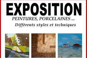 photo EXPOSITION DE TABLEAUX ET PORCELAINES