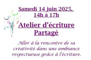 photo Atelier d'écriture partagé
