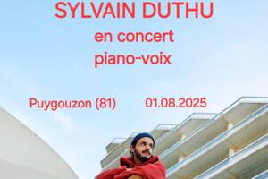 photo Sylvain Duthu en concert piano-voix