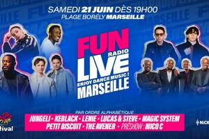 Fun Radio Live à Marseille pour la Fête de la Musique
