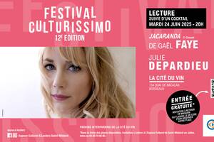Julie Depardieu à Saint Medard en Jalles pour Culturissimo !
