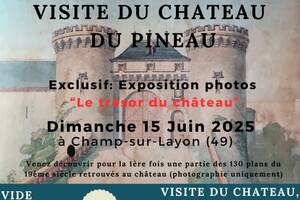 photo Exposition photographies plans XIXème siècle Château du Pineau - 49. Champ-sur-Layon