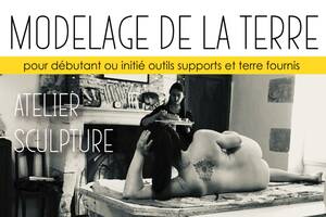 photo Atelier Sculpture avec modèle vivant