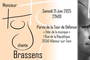 photo Monsieur Tuj chante Brassens