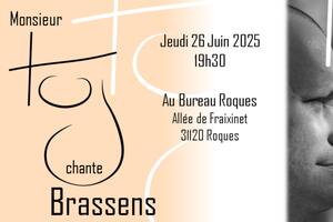 photo Monsieur Tuj chante Brassens