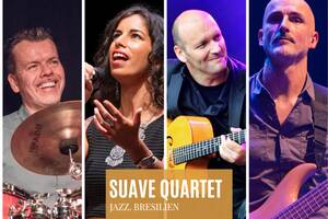 photo SUAVE Quartet en concert au Domaine Cadeillac
