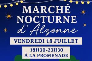 photo Marché nocturne animé