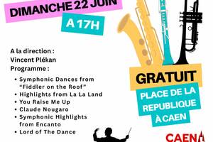Concert en plein air par l'orchestre La Fraternelle