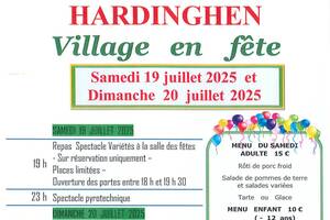 photo VILLAGE EN  FETE  A  HARDINGHEN