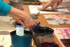photo Atelier linogravure