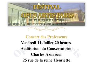 photo Festival Opus Artis Paris - Concert des Professeurs