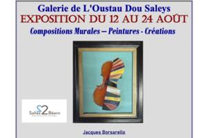 photo Trois artistes à L’Oustau dou Saleys