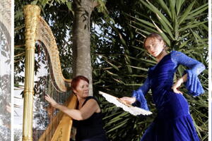 photo Cuerpo y Arpa, harpe et flamenco 