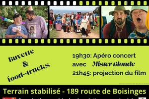 photo Cinéma plein air précédé d'un apéro-concert