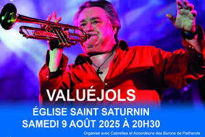 photo Jean-Claude Borelly et sa Trompette d'Or à Valuéjols