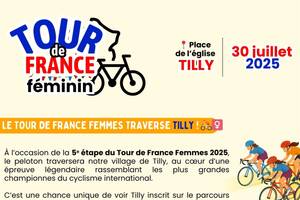photo le Tour de france Féminin passe dans l'Indre et dans le Village de TILLY