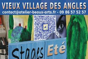 photo Explorer de nombreuses techniques en pratiquant la peinture sur le motif