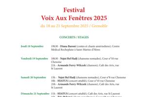 photo Festival Voix aux fenêtres