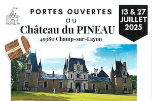 photo Visite du Château du PINEAU, de la Chapelle, du parc, des caves, et exposition des plans du XIXème siècle