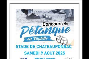 photo Concours de petanque a chateauponsac ABC  en triplettes  ouvert à tous