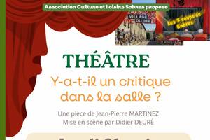 photo Théâtre : Y a t il un critique dans la salle ?