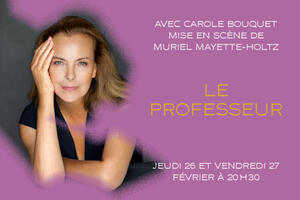 photo Le professeur avec Carole Bouquet, mise en scène de Muriel Mayette-Holtz