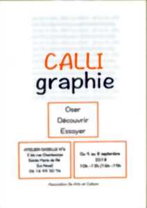 ATELIER CALLIGRAPHIE PAR L'ASSOCIATION ILE ARTS ET CULTURE