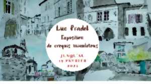 Exposition de croquis miaulétous de Luc Pradel à l'Escalier