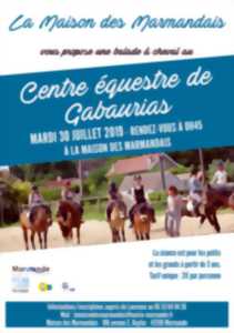 Balade à cheval au centre équestre de Gabaurias