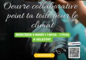 photo Œuvre collaborative : peint ta toile sur le climat