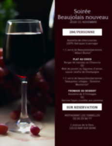 Soirée  Beaujolais nouveau à l'hôtel-restaurant Les Tonnelles