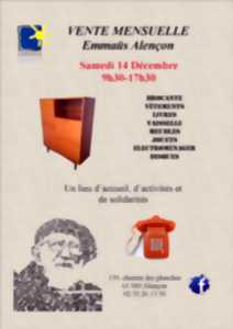 Vente mensuelle Emmaüs