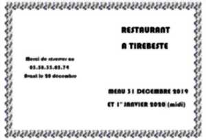 Réveillon de la St Sylvestre au restaurant A Tirebeste