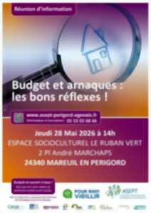 Réunion d'information : Budget et arnaques, les bons réflexes