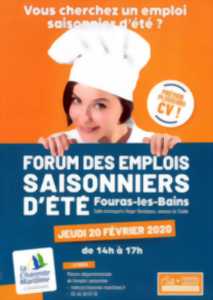FORUM DES EMPLOIS SAISONNIERS D'ETE À FOURAS-LES-BAINS