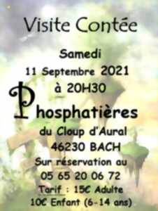 Balade nocturne aux Phosphatières, suivie d'une dégustation de produits locaux