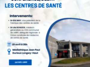 photo Conférence et débat sur les centres de santé