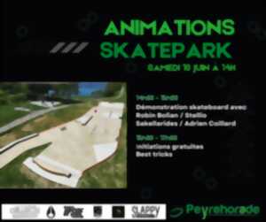 l'inauguration du nouveau skatepark.