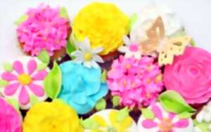 photo COMPLET - Cupcakes Bouquet de Fleurs pour Duo enfant/parent