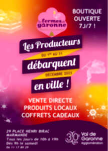 Boutique éphémère des Fermes de Garonne